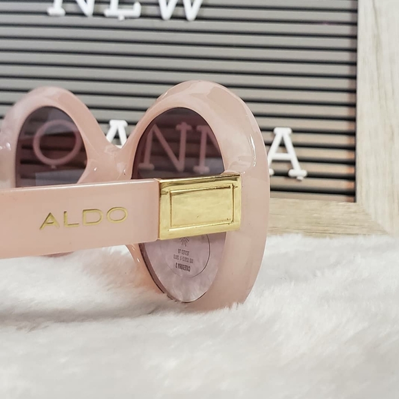 Aldo Accessories - Aldo pink and gold round sunglasses